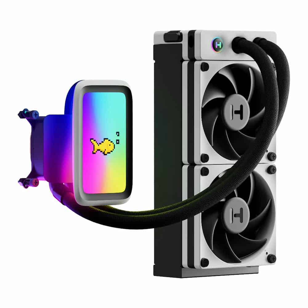 HYTE THICC Q60 240mm LCD AIO Intel/AMD CPU Liquid Cooler